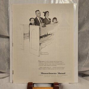 Norman Rockwell Illustration - Mass Mutual Life Advertisement